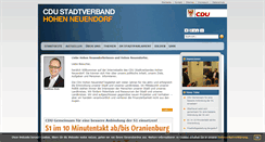 Desktop Screenshot of cdu-hn.de