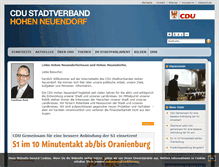 Tablet Screenshot of cdu-hn.de